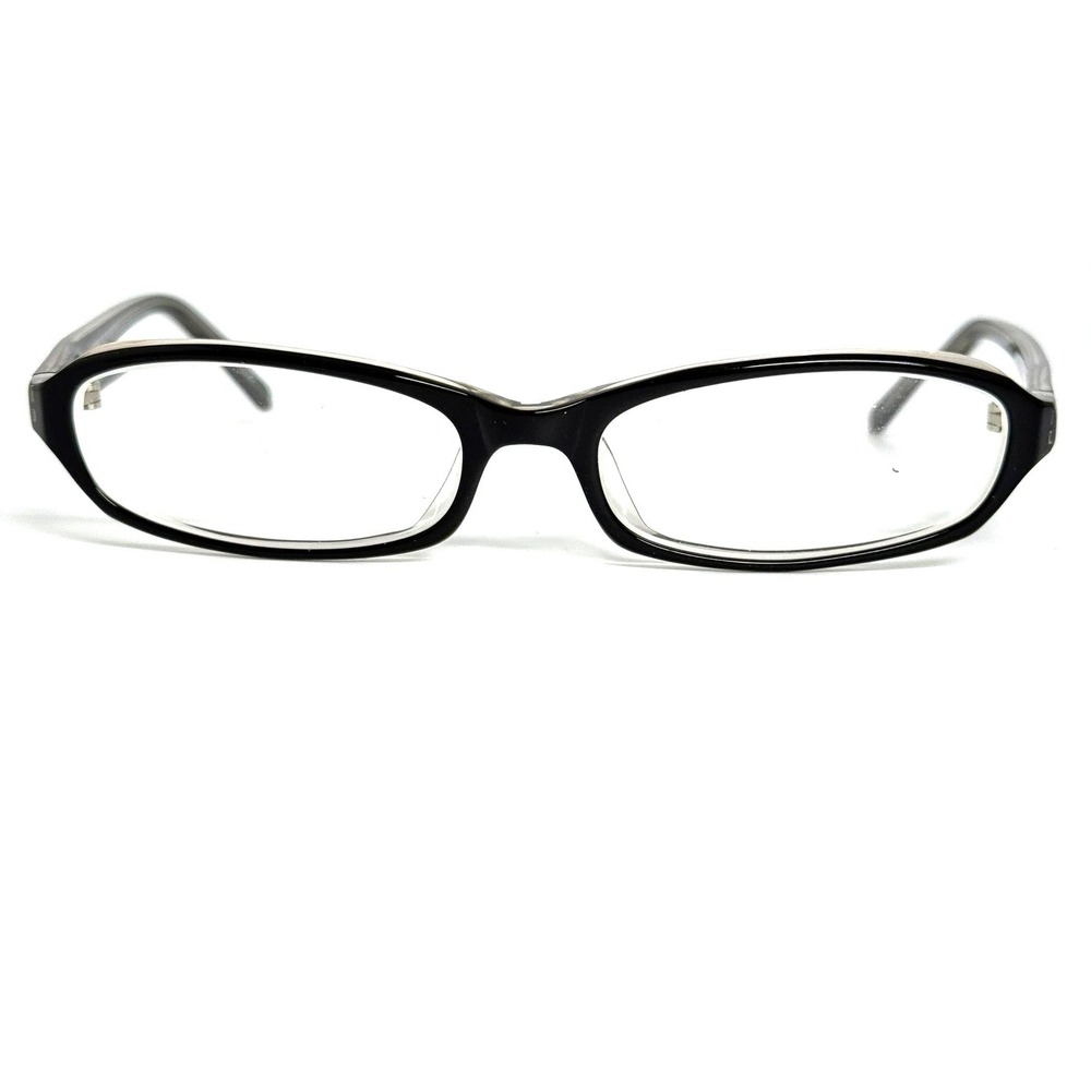 EyeBuyDirect HT066 Black Clear Oval Eyeglass Frames 50-16-135